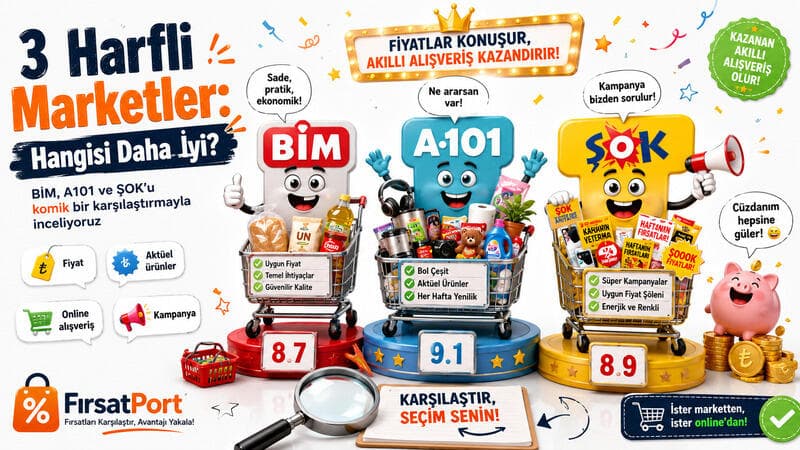 3 Harfli Marketler: Hangisi Daha İyi? A101, BİM ve ŞOK Karşılaştırması