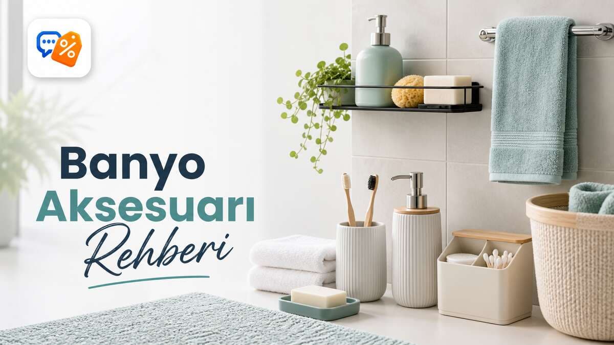 Banyo Aksesuarları Rehberi: Duş Rafı, Sabunluk, Havluluk, Banyo Paspası ve Düzenleyici Seçimi