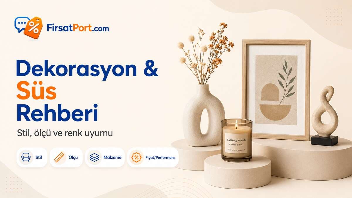 Dekorasyon ve Süs Ürünleri Rehberi: Vazo, Tablo, Ayna, Mum, Biblo ve Duvar Dekoru Seçimi