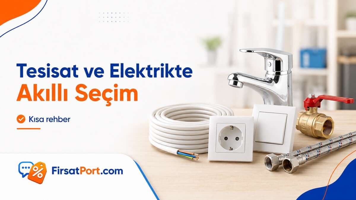 Tesisat ve Elektrik Malzemeleri Alışveriş Rehberi: Ev, Tamirat ve Tadilat İçin Doğru Ürün Seçimi