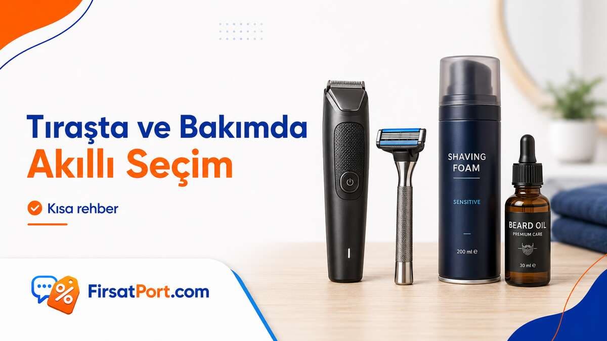 Tıraş ve Erkek Bakım Ürünleri Alışveriş Rehberi: Makine, Jilet, Sakal Bakımı ve Cilt Ürünleri Seçimi