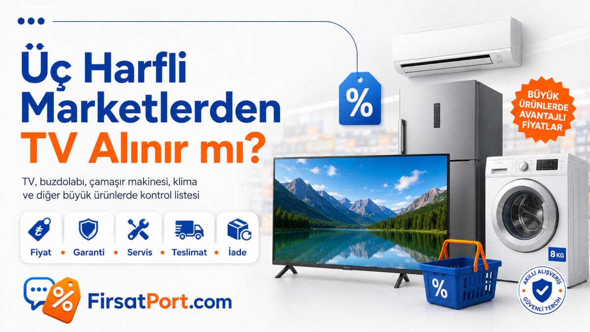 Üç Harfli Marketlerden TV Alınır mı? Büyük Ürünlerde Dikkat Edilmesi Gerekenler