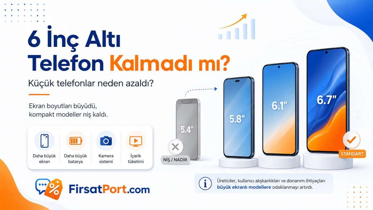 6 İnç Altı Telefon Kalmadı mı? Küçük Telefonlar Neden Yok Oldu?