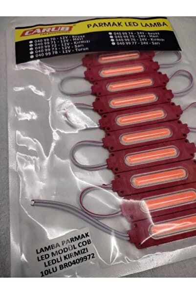 Parmak Led Modül COB Ledli) KIRMIZI SU GEÇİRMEZ (12 V)(10 aDET)