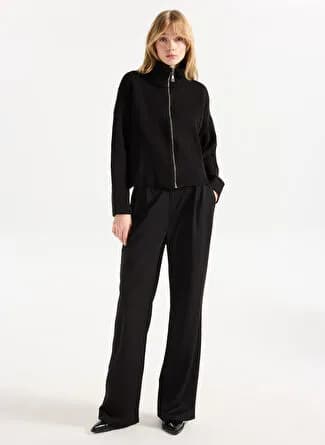 People By Fabrika Siyah Kadın Relaxed Pantolon PBF5WL PNT9523