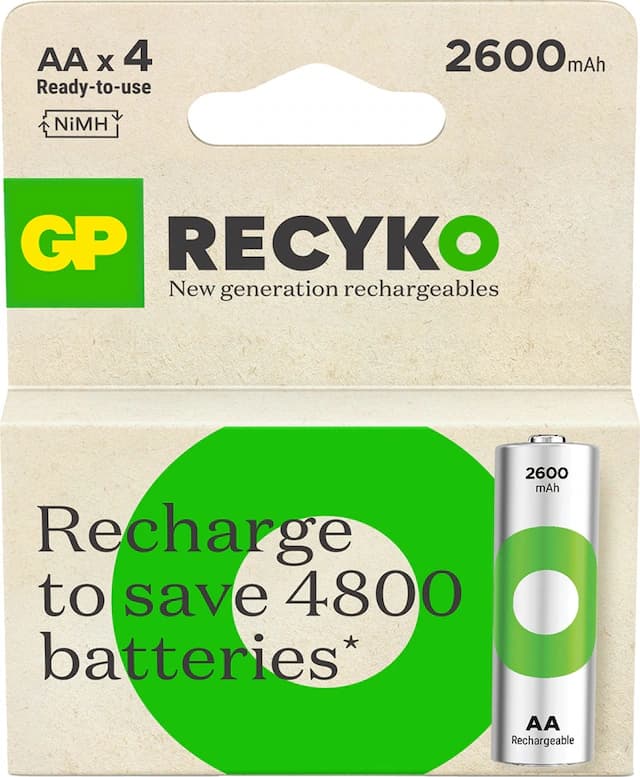 GP ReCyko GP270AAHCEMTR 2600 mAh AA Ni-MH Şarj Edilebilir Kalem Pil 4'lü