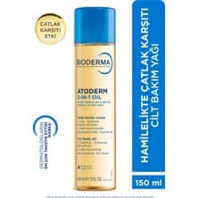 Bioderma Atoderm 2-in 1 Hamilelikte Çatlak Önleyici Nemlendirici Cilt Bakım Yağı 150 ml Kuru Ciltler İçin