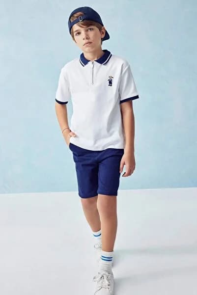 Defacto %100 Pamuk Cepli Basic Gabardin Şort Erkek Çocuk C2955A824SM