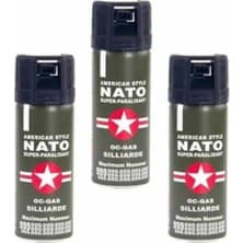 My Geppeto Bag Nato 50 ml Biber Gazı 3 Adet Yeşil Renkli Aksesuar Plastik Sap Özellikli Kolay Kullanım
