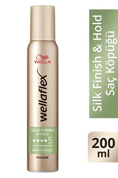 Wella Wellaflex Silk & Finish Hold İpeksi Görünümlü Tutuş Sağlayan Saç Köpüğü Ultra Strong Hold 200 ML