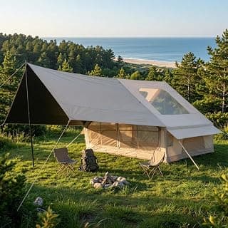 Pikas Rovos Şişme Kamp Çadırı 6 Kişilik | Büyük Boy Aile Çadırı | Hızlı Kurulum Hava Direkli | Kamp, Glamping, Festival ve Outdoor Kullanımı