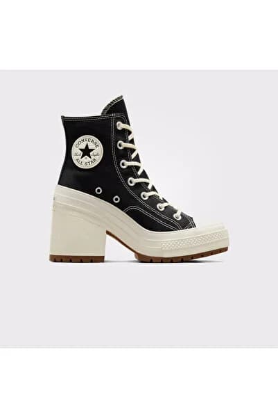 Chuck 70 De Luxe Heel Unisex Siyah/Krem Sneaker