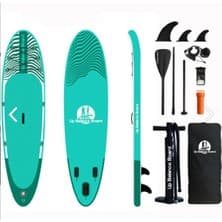 Cosfer Up Balance Board Şişme Sup Board/Stand Up Paddle Board 335x84x15 Cm Yeşil Beyaz Şişme Sörf Tahtası