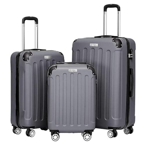 Anthony Jackson Ultra Hafif ABS Valiz TRION (Antrasit, 3'lü Set)