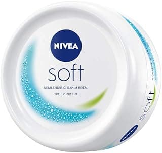 NIVEA Soft Krem, 200 ml, Nemlendirici Bakım Kremi, Yüz, Vücut, El, Jojoba Yağı ve E Vitamini ile Cilt Bakımı, Anında Emilen Hafif Formül, Tüm Ciltler için