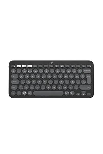 K380s Pebble Keys 2 Çoklu Cihaz Özellikli Bluetooth Türkçe Q Klavye, Siyah 920-011859