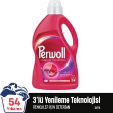 Perwoll Renkliler Hassas Bakım Sıvı Çamaşır Deterjanı 2970 ml (54 Yıkama)