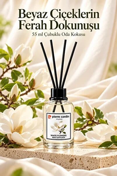 Pierre Cardin Reed Diffuser 55 ml - White Flower - Oda Kokusu