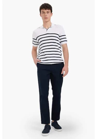 Defacto Regular Fit Normal Kesim Düz Paça Chino Pantolon D7349ax25aunv91 Lacivert