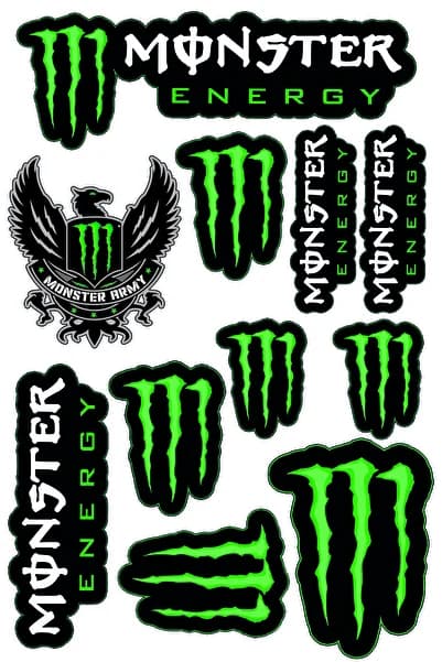 Monero Monster Sponsor Sticker Set A4