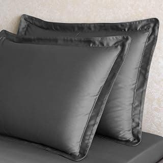 Linens X TENCEL™ Lyocell 2'li Volanlı Yastık Kılıfı Antrasit