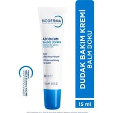 Bioderma Atoderm Balm Doku 15 ml Çok Kuruyan Dudaklar İçin Nemlendirici Bakım