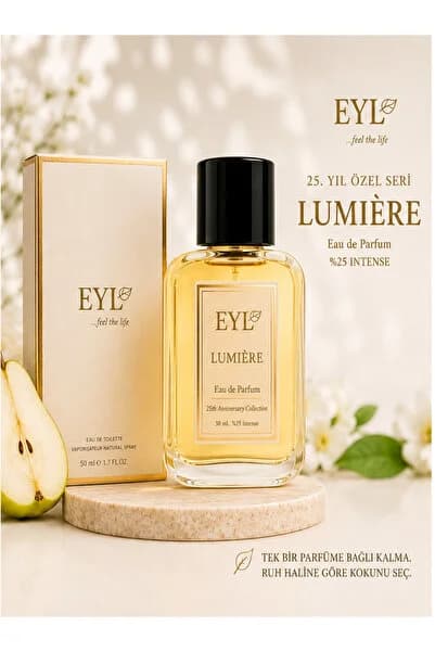 EYL COSMETIC LUMIERE %25 Esans EDP 50 ml Kadın Parfüm Kalıcı Vanilya Kahve Tatlı Gece Kokusu