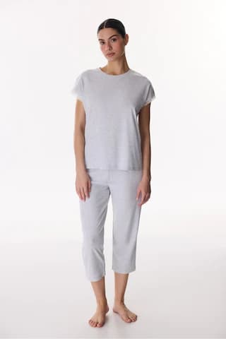 Penti Açık Gri Grey Kapri Pijama Takımı