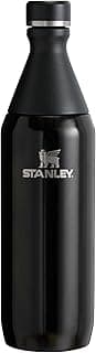 Stanley All Day Slim Soğuk Su Şişesi Termosu, 0.60 Litre, Siyah