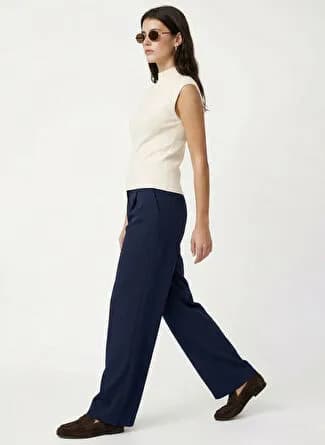 Fabrika Lacivert Kadın Regular Fit Pantolon F6SL PNT0034