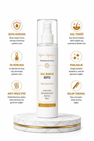 Güçlendirici, Besleyici Ve Onarıcı Saç Bakım Sütü Keratin & Biotin 200 ml