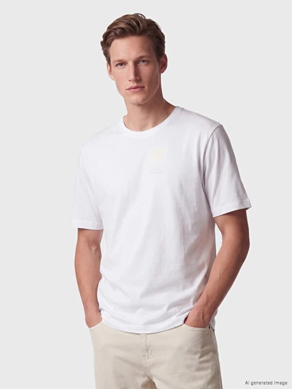 Regular Fit İnce Kumaş Tişört /03