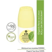 Yves Rocher Ter Kokusu Önleyici 24 Saat Etkili Kadın-Erkek Roll-On Deodorant- Organik Nane&Limon-57136