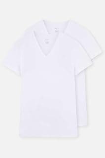Dagi Erkek D5030 Compact V Yaka T-shirt 2'li, Pamuk