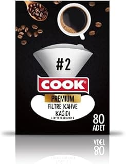 Cook Premium Filtre Kahve Kağıdı, Ebat 2, 80 Adet