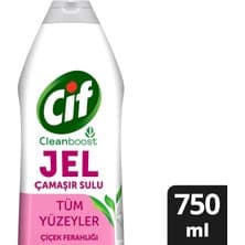 Cif Jel Yüzey Temizleyici 750 ml Çiçek Ferahlığı ile Tüm Yüzeylerde Temizlik ve Hijyen