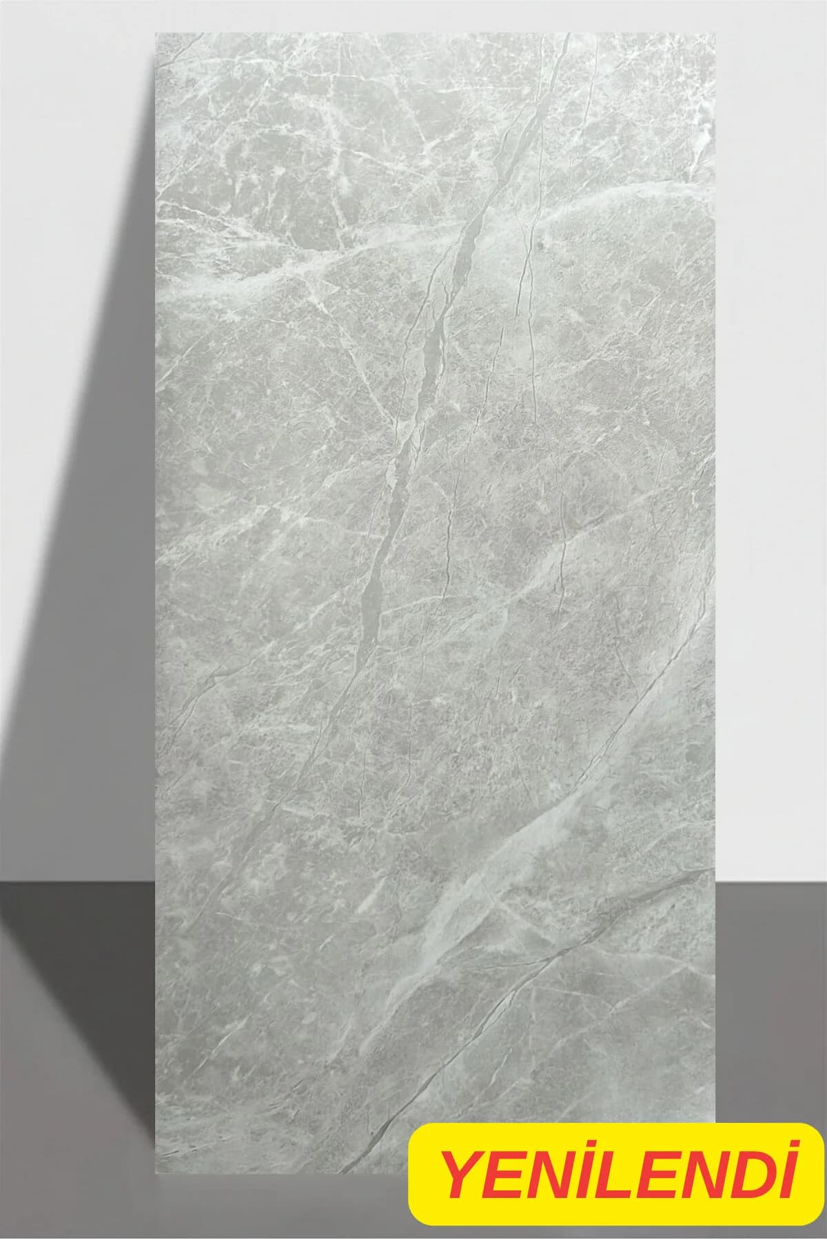 Renkli Duvarlar Shiny 30x60cm Mermer Desenli Yapışkanlı Esnek Karavan Banyo Wc Duvar Kaplama Paneli Kağıdı TX-058