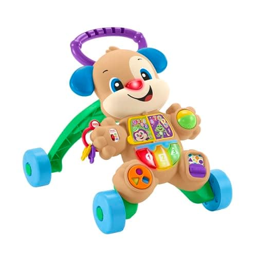 Fisher Price Eğlen & Öğren Yaşa Göre Gelişim, Eğitici Köpekçik Yürüteç (Türkçe), Aynı Zamanda Renkleri, Şekilleri, Sayıları ve Daha Fazlasını Sunar FTG10