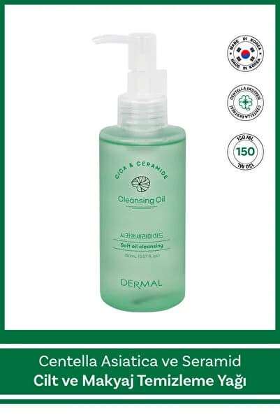 Dermal Cıca X Mide Cleanser Oil Centella Asiatica Ve Seramid Özlü Temizleme Yağı 150 Ml