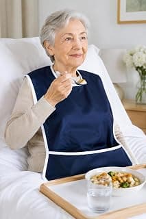 Yıkanabilir Yetişkin Yemek Önlüğü Hasta Yemek Mama Önlüğü Sıvı Geçirmez Yemek Önlüğü Koruyucu Önlük