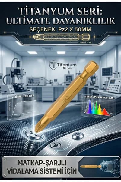 KL HOME PZ2 50MM TİTANYUM SERİ BİTS UÇ