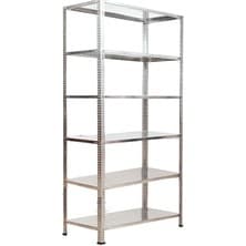 Galvanizraf 6 Katlı Galvaniz Çelik Raf Arşiv Rafı Depo Rafı Kiler Rafı 31X75X200