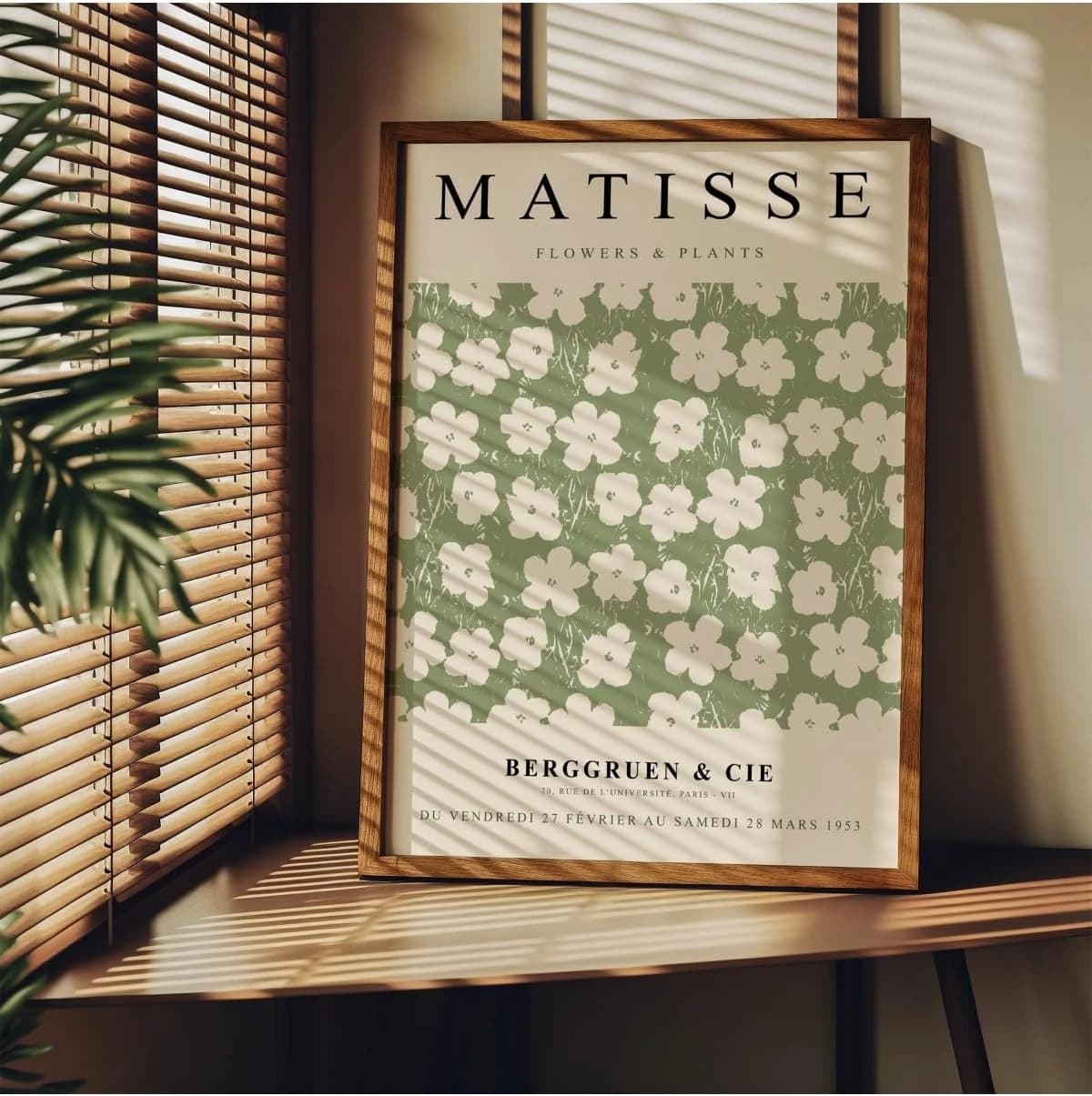 Fark Tanıtım Matisse Çerçevesiz Poster, Modern Dekoratif Çerçevesiz Poster, Tablo, Matisse-15, 40 x 50
