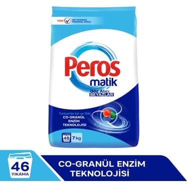 Peros Matik Göz Alıcı Beyaz 7 kg