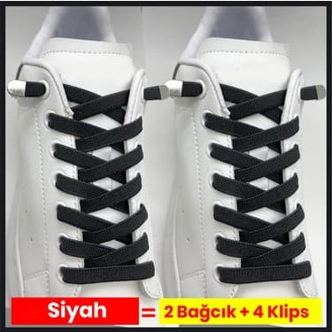 Airyfoot Pratik Kilitli Elastik Ayakkabı Bağcığı 100 cm ( 1 Çift )