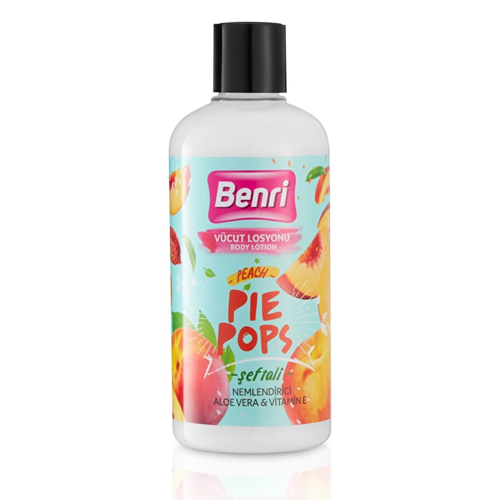 Benri Şeftali Pie Pops Vücut Losyonu 500 ml