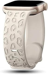 Huawei ile Uyumlu Watch Fit 3 / Fit 4 / Fit 4 Pro/Fit 5 / Fit 5 Pro Uyumlu Leopar Desenli Silikon Kordon Kayış Kadın