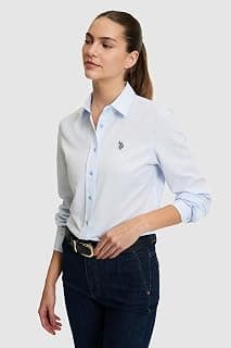 U.S. POLO ASSN. Kadın Açık Mavi Gömlek Basic 50324791-VR003
