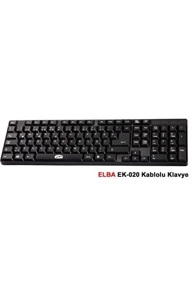 EK-020 F Usb Siyah Türkçe Kablolu Standart Klavye (1.8Mt Kablo Uzunluğu)
