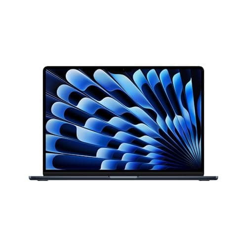 Apple M5 çipli 15 inç MacBook Air Laptop: 15.3 inç Liquid Retina Ekran, 10 CPU, 10 GPU, 16GB Birleşik Bellek, 1 TB SSD Depolama, 12 MP Center Stage Kamera, Touch ID; Gece Yarısı